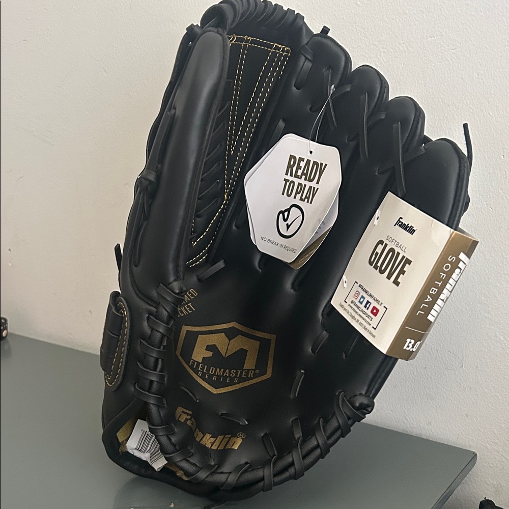 Franklin Fieldmaster Black Baseball Softball 13.0 Glove